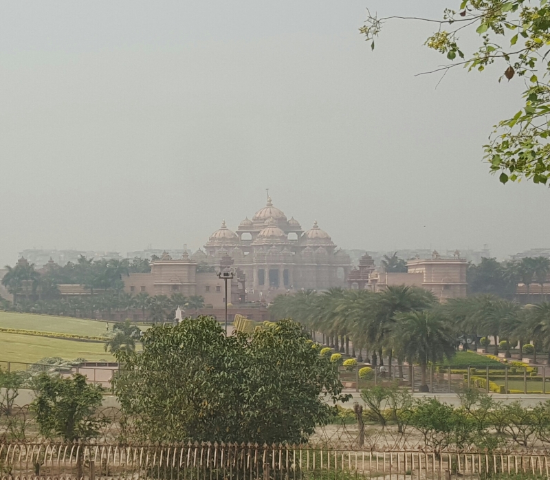 Akshardham Temple from distance